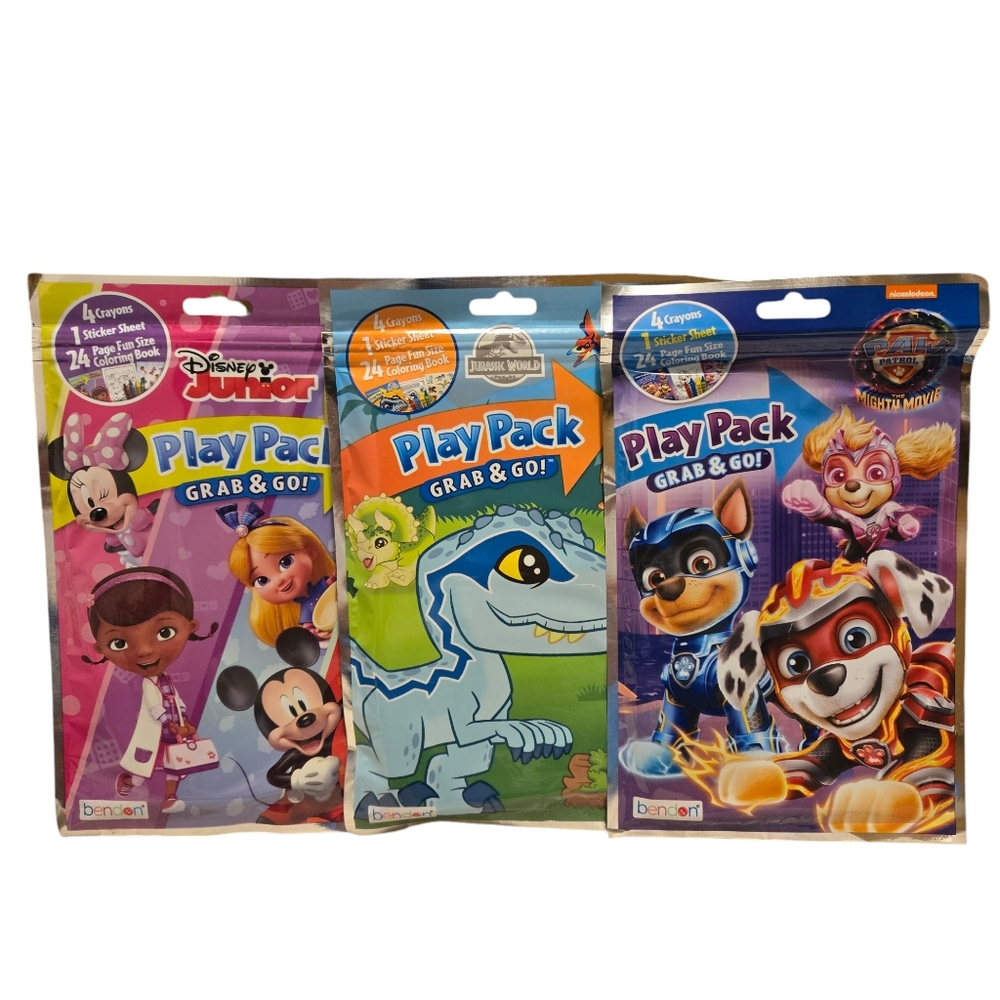 Grab & Go Play Pack - Party Favors, Travel, Gift, Classroom, Event (you choose)